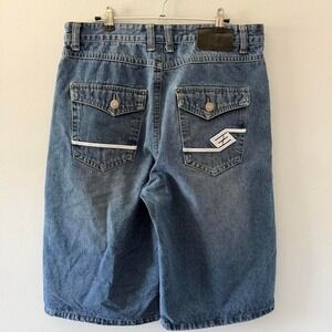 Vintage Y2K Encyce Denim Baggy Blue Jorts Shorts Mens Denim 32 Waist